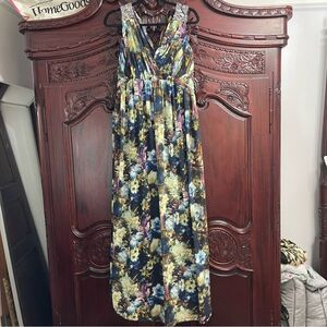 ASOS Little Misstress Maternity Floral Sleeveless Maxi Dress w/Sequin Detail